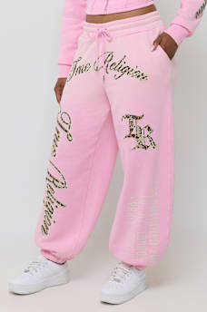 APPLIQU&Eacute; WASHED BAGGY JOGGER