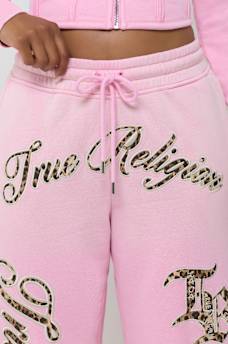 APPLIQU&Eacute; WASHED BAGGY JOGGER