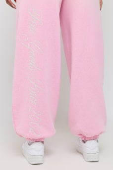 APPLIQU&Eacute; WASHED BAGGY JOGGER