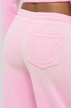 APPLIQU&Eacute; WASHED BAGGY JOGGER