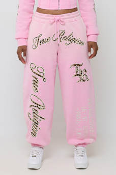 APPLIQU&Eacute; WASHED BAGGY JOGGER