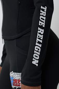 CRYSTAL SPORTY CONTOUR ZIP JACKET