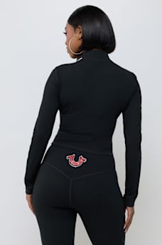 CRYSTAL SPORTY CONTOUR ZIP JACKET