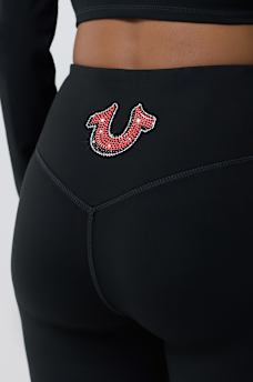 CRYSTAL MID RISE BOOTY PERFECTOR LEGGING