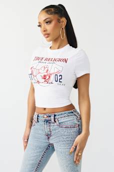 CRYSTAL LOGO BABY TEE, image 4