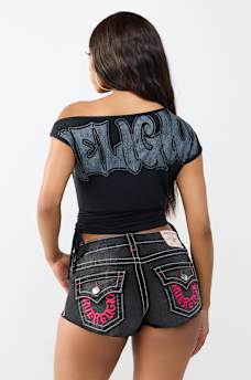 ONE-SHOULDER RUCHED TOP