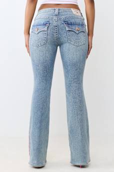 BECCA MID RISE CRYSTAL BOOTCUT JEAN