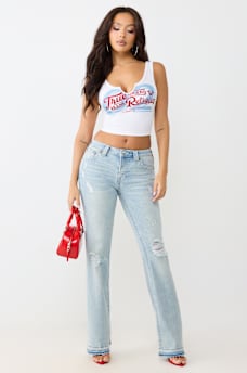 BECCA MID RISE BOOTCUT JEAN