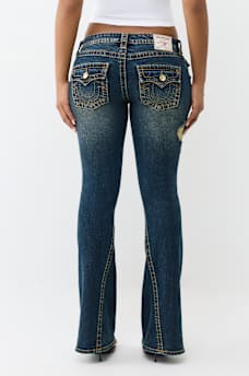 JOEY LOW RISE BIG T FLAP FLARE JEAN, image 7