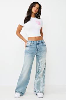 BOBBI MID RISE BLESSED BAGGY JEAN, image 3