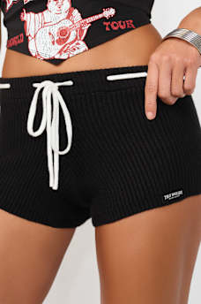 HERITAGE CROCHET MINI SHORT