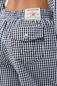 PATCH GINGHAM LOUNGE PANT