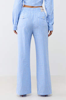 PATCH GINGHAM LOUNGE PANT