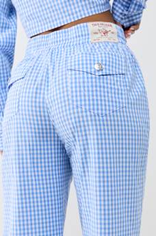 PATCH GINGHAM LOUNGE PANT