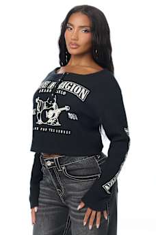 WAFFLE KNIT HENLEY TOP