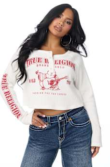 WAFFLE KNIT HENLEY TOP