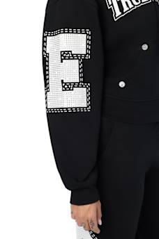CRYSTAL RELAXED ZIP-UP HOODIE