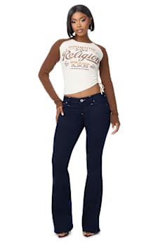 JOEY LOW RISE FLAP FLARE JEAN