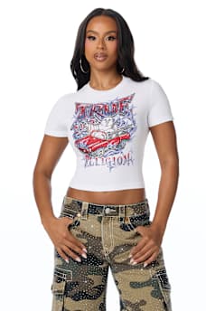 CRYSTAL IT GIRL BABY TEE