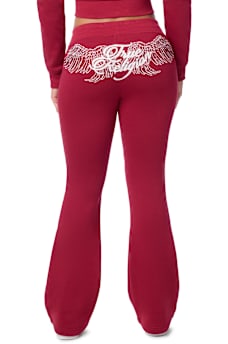CRYSTAL MID RISE BOOTCUT SWEATPANT