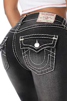 BILLIE MID RISE SUPER T FLAP STRAIGHT JEAN