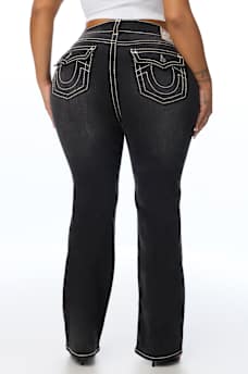 PLUS BILLIE MID RISE SUPER T FLAP STRAIGHT JEAN