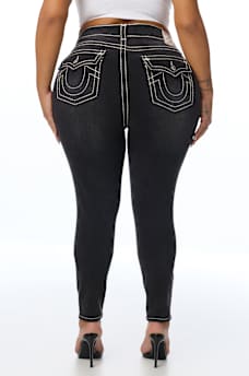 PLUS JENNIE MID RISE SUPER T CURVY SKINNY JEAN