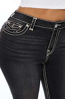 PLUS JENNIE MID RISE SUPER T CURVY SKINNY JEAN