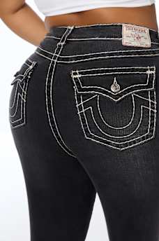PLUS JENNIE MID RISE SUPER T CURVY SKINNY JEAN