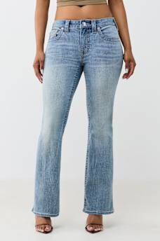 BECCA MID RISE SHORT INSEAM BOOTCUT JEAN