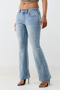 BECCA MID RISE SHORT INSEAM BOOTCUT JEAN