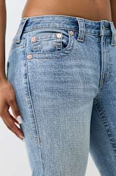 BECCA MID RISE SHORT INSEAM BOOTCUT JEAN