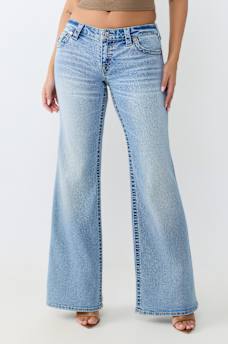 LOW RISE RELAXED BIG T FLAP BOOTCUT JEAN