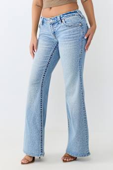 LOW RISE RELAXED BIG T FLAP BOOTCUT JEAN