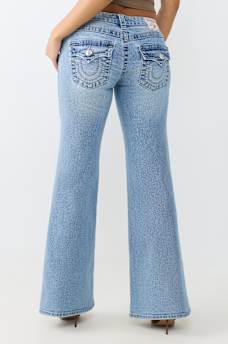LOW RISE RELAXED BIG T FLAP BOOTCUT JEAN