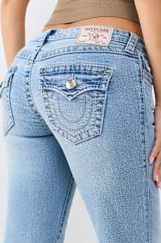 LOW RISE RELAXED BIG T FLAP BOOTCUT JEAN