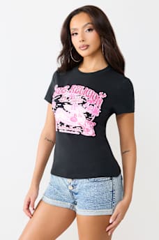 CRYSTAL POOL PARTY CREWNECK TEE