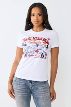 CRYSTAL POOL PARTY CREWNECK TEE
