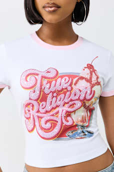 CRYSTAL ICE CREAM BABY TEE