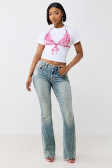 CRYSTAL BIKINI BABY TEE