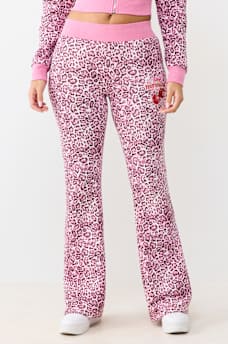 CHERRY LEOPARD BOOTCUT PANT