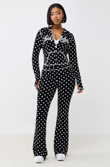 POLKA DOT BOOTCUT PANT