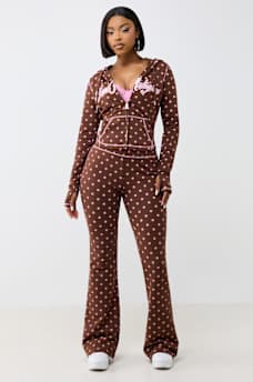 POLKA DOT BOOTCUT PANT