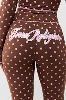 POLKA DOT BOOTCUT PANT