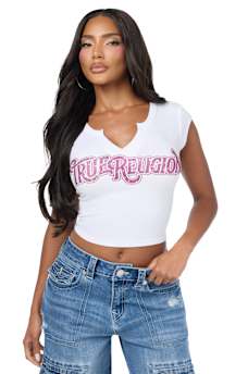 HEART LOCK NOTCH TEE