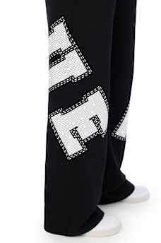 CRYSTAL MID RISE STRAIGHT LEG SWEATPANT