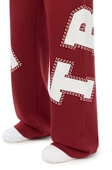CRYSTAL MID RISE STRAIGHT LEG SWEATPANT