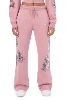 CRYSTAL MID RISE STRAIGHT LEG SWEATPANT