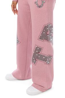 CRYSTAL MID RISE STRAIGHT LEG SWEATPANT