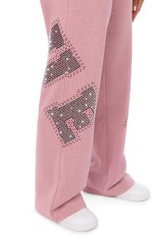 CRYSTAL MID RISE STRAIGHT LEG SWEATPANT